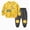 outfits001-Yellow, variant on NOLDARES Toddler Boys Winter Clothes 2Pcs Long Sleeve Graphic Pullover Tee Elastic Waist Pants Cozy Outfits Size:4-5 Y,Beige