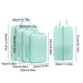 thumbnail image 3 of AuroraX Waterproof Travel Storage Bag Portable Clothing Storage Bag Compression Foldable Lightweight Durable Luggage Packing Bag for Travel Blue, 3 of 6