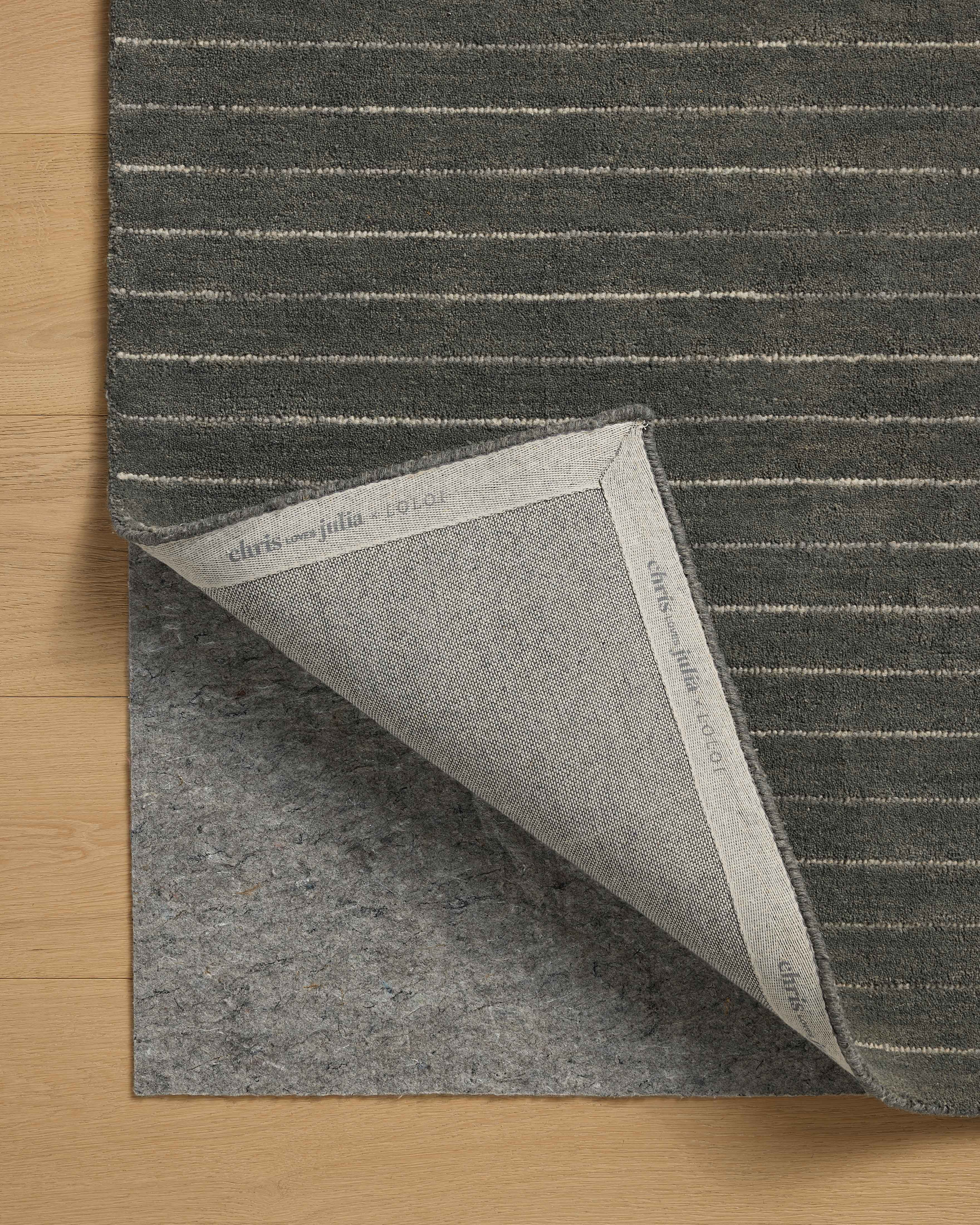 Chris Loves Julia x Loloi Henry Charcoal / Ivory 3'-6" x 5'-6" Accent Rug