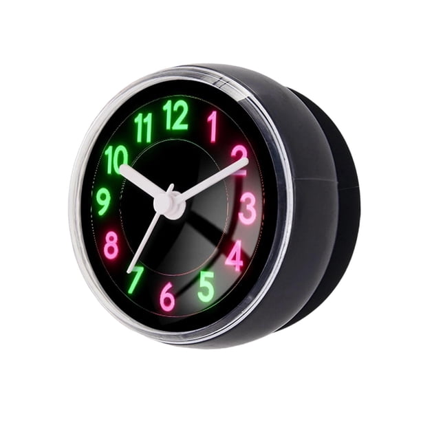 Reloj de baño impermeable analógico con ventosa, reloj de encimera, resistente al agua Negro y gris B