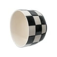 thumbnail image 3 of Mainstays Lennon 6" x 6" x 4.5" Round Black Checkered Ceramic Planter, 3 of 8