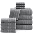thumbnail image 1 of Casa Platino Juego de Toallas de 12 Piezas, 4 Toallas de Baño de 30x60 Pulgadas, 4 Toallas de Mano y 4 Paños, Toallas de Baño de Algodón Altamente Absorbentes - Ltimo Gris, 1 of 8
