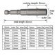 thumbnail image 4 of Destornillador de tuerca magnética con enchufe de impacto de 5,5-19mm, adaptador de broca con llave hexagonal de 1/4 ", toma de accionamiento de 80mm de longitud, 1 ud., 4 of 5