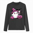 thumbnail image 4 of Godom Halloween Shirts for Women Long Sleeve Crewneck Casual Dressy Tops Funny Graphic Fall Fashion Outfits, 4 of 4