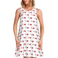 thumbnail image 1 of Disketp Heartbeat Symbol para Vestido sin Mangas para Mujeres, Vestidos de Verano para Mujeres, Casual y Holgado para la Playa, 1 of 7