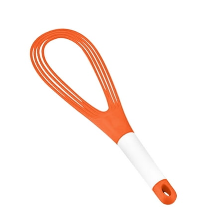 

Hand Held Mixer Hand Egg Beater Kitchen Tool Rotating Dual-purpose Eggbeater Manual Blend And Noodle Baking Orange