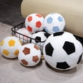 thumbnail image 6 of Soft Soccer Plush Throw Pillow Decorative Stuffed Sports Ball for Soccer Themed Events Party Favors and Home Bedroom Decor, 10 Inch Yellow, 6 of 6