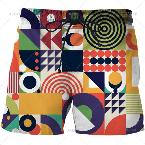 Pantalones cortos con estampado 3D para hombre, Shorts de playa con patrón abstracto, a la moda, con personalidad, para jugar en el mar, 2023 Fivean unisex