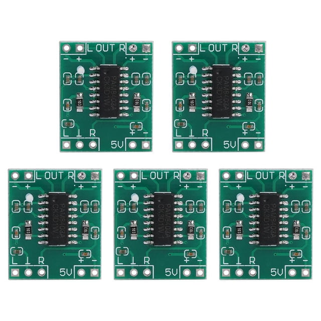 5x USB Powered 2x 3W Clase D PAM8403 Mini placa de módulo de amplificador digital