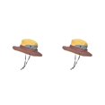 thumbnail image 3 of Sombreros para el sol Qarigey Ropa de protección solar Accesorio Niños Adultos Senderismo Coleta Agujero Pescador Azul, 3 of 6