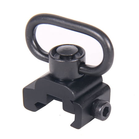 TACFUN Heavy Duty Quick Detach Push Button Sling Swivel Set Picatinny Mount (Best Ar Sling Mount)