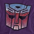 thumbnail image 2 of Transformers Vintage Autobot Logo Unisex Adult T Shirt, Purple, 4X-Large, 2 of 6