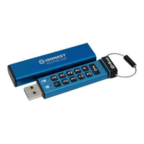 IronKey Keypad 200 USB flash drive - encrypted - GB - USB 3.2 Gen 1 - Walmart.com