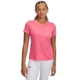 thumbnail image 1 of Camiseta Under Armour Tech para mujer, manga corta, cuello en V, rosa, 1 of 1