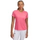 thumbnail image 1 of Camiseta Under Armour Tech con cuello en V para mujer, talla XL, superrosa, 1 of 1