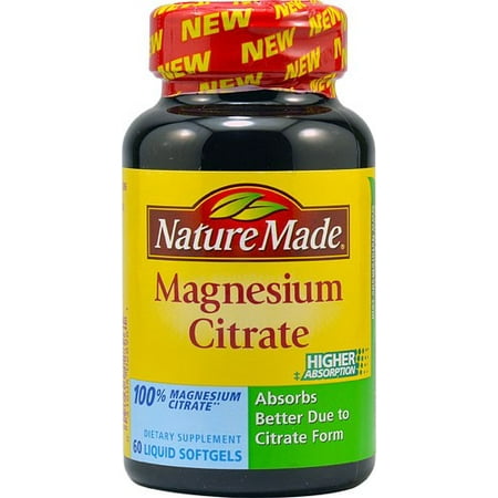 Liquid Magnesium Blend - Nature Made Magnesium Citrate Liquid Softgels - 60 CT