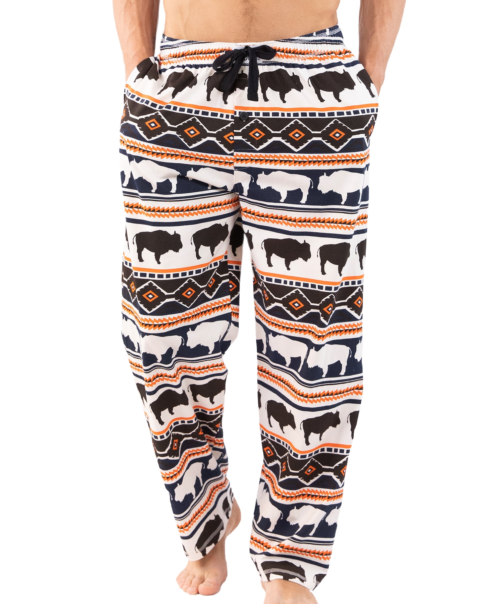 LazyOne Animal Pajama Pants for Men, Male Pajamas, Buffalo Fair Isle ...