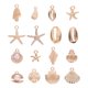 thumbnail image 1 of 16 dijes de estrella de mar: dije de aleación de océano para hacer joyas DIY, collares de playa, pulseras, accesorios, joyas únicas para vacaciones., 1 of 6