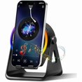thumbnail image 1 of wonima11 Wireless Induction Bluetooth Speaker, 4-in-1 with 360° Rotating Phone Holder and RGB Ambient Light, High-Definition Surround Sound (Black), 1 of 1