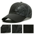 thumbnail image 4 of Unisex Chinese Dragon Pattern Baseball Cap Cotton Outdoor Caps Adjustable Trucker Cap Personalized Daddy Hat, 4 of 8