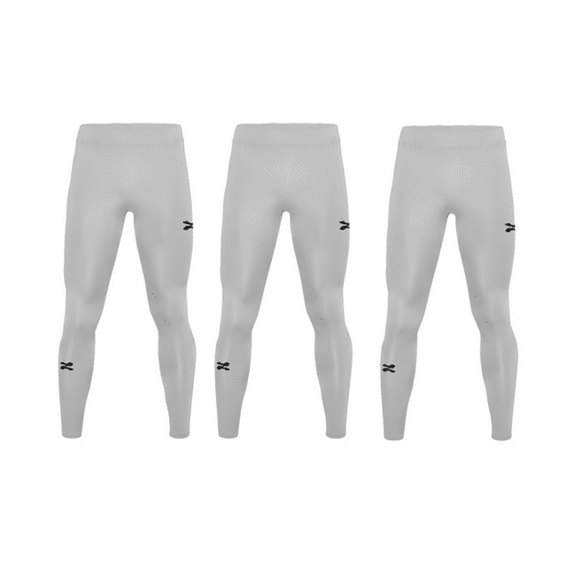 ZAPARI Licra Deportiva Larga Interior, Mallas Deportivas para Hombre. Leggins de Compresión y Secado blanco M