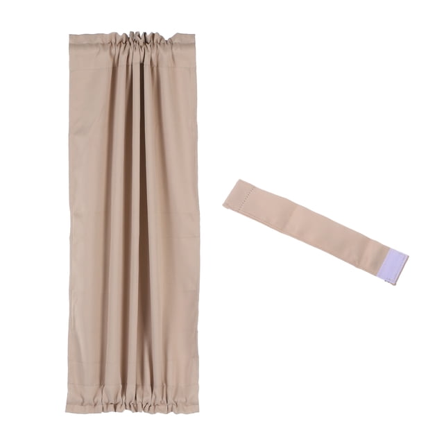 Unique Bargains Rideau Occultant pour Porte, 25'L x 40'L Rideau de Porte-Fenêtre 1 Panneau, Beige