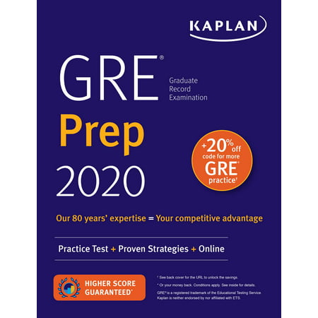 GRE Prep 2020 : Practice Tests + Proven Strategies + Online