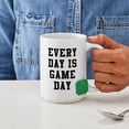 thumbnail image 4 of CafePress - Every Day Is Game Day - 15 oz Ceramic Large White Novelty Mug, 4 of 6