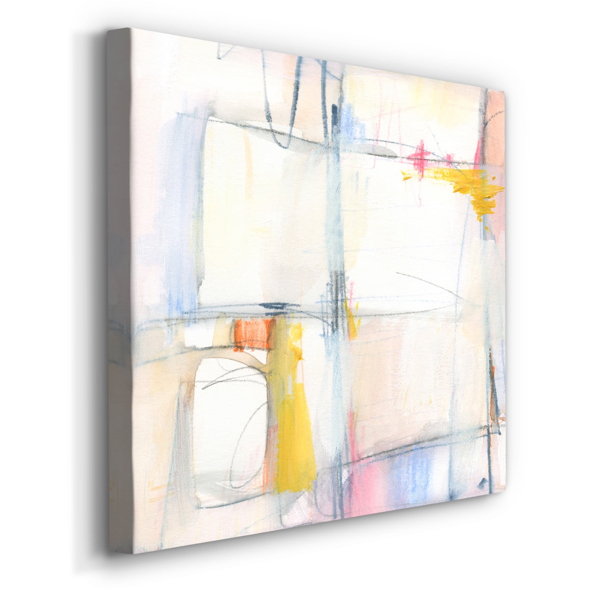 Wexford Home Pastel Meld I-Premium Gallery Wrapped Canvas, 24" x 24" - Ready to Hang
