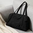 thumbnail image 5 of Lightweight Waterproof Nylon Luggage Bag for Women, Large Capacity Travel Crossbody Purse with Reinforced Handles, Handheld Commute Cloth Bag for Weekend Getaway Gym and Daily Use, 5 of 6