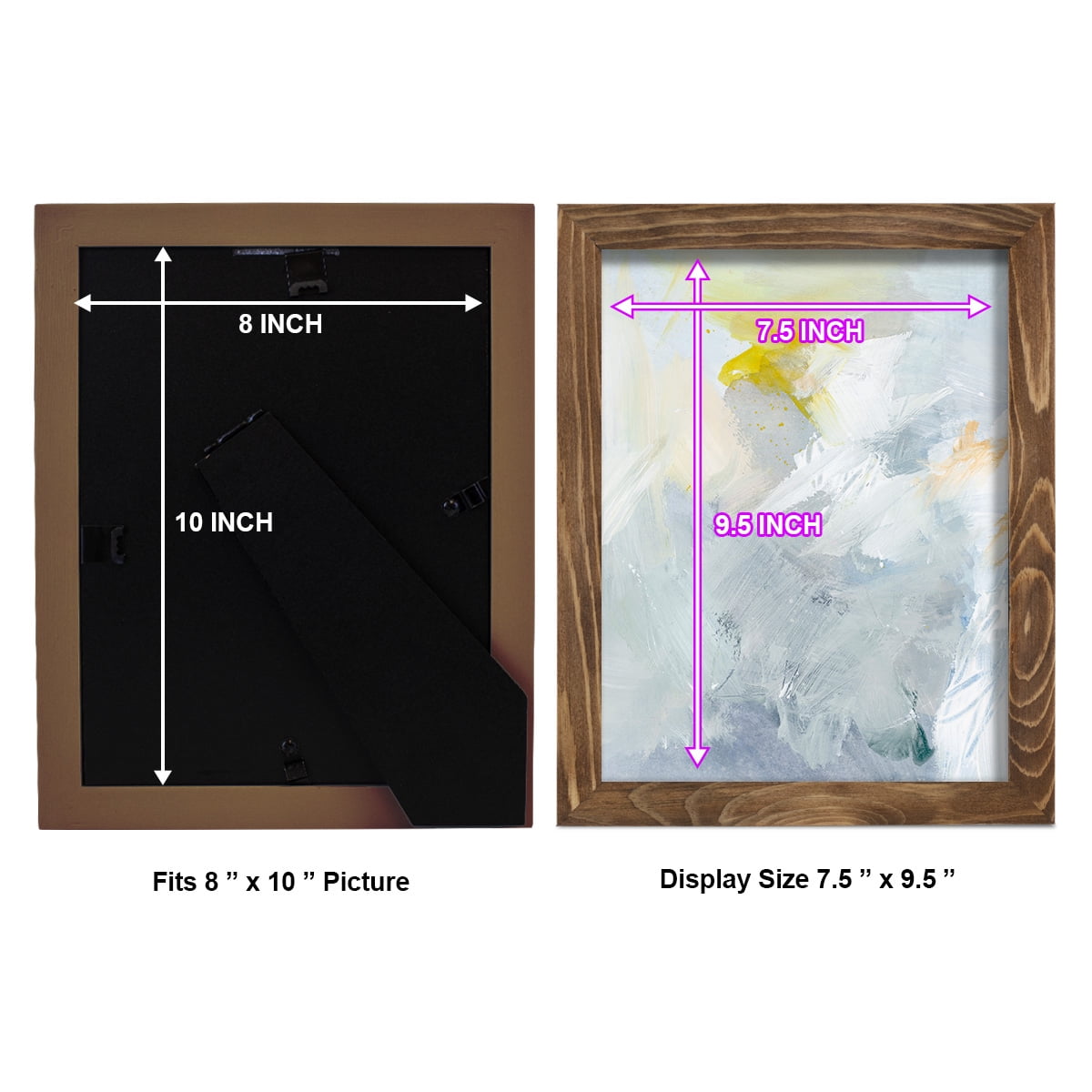 Canary and Sky II - Framed Print w/glass - Walnut