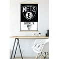 thumbnail image 5 of NBA Brooklyn Nets - Logo 21 Wall Poster with Wooden Magnetic Frame, 22.375" x 34", 5 of 6