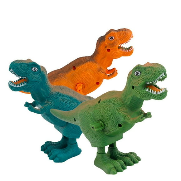 CHOK 3pcs Dinosaur Clockwork Toys Cartoon Wind up Toy Kids Playthings (Random Style)