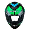 thumbnail image 2 of Casco Integral Para Moto ABS Shaft Atom L Color Negro/Color Verde Shaft SH-522 Atom, 2 of 4