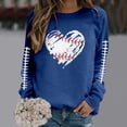 thumbnail image 2 of HUITKMM Chandails d'Automne pour Femmes Chandail à Manches Longues Col Rond Imprimé Football Chandail Décontracté pour Usage Quotidien et Activités Sportives Chemise Athlétique Douce et Confortable, 2 of 5
