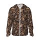 thumbnail image 1 of Fotbe Brown Camouflage Skull Chaqueta con Protección Solar UPF 50+ para Hombre y Mujer, Camisa con Capucha y Bolsillos-XX-Large, 1 of 7