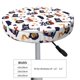 thumbnail image 4 of Balery Pirate Theme Fundas de asiento para taburete de bar redondo de tela de terciopelo ajustables que protegen de arañazos y manchas para sillas de 14 a 17 pulgadas.-12 inch, 4 of 7