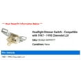 thumbnail image 2 of Headlight Dimmer Switch - Compatible with 1987 - 1995 Chevy LLV 1988 1989 1990 1991 1992 1993 1994, 2 of 2