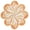 Rust/Gold, variant on SAFAVIEH Novelty Alaois Floral Area Rug, Rust/Gold, 6' x 6' Round