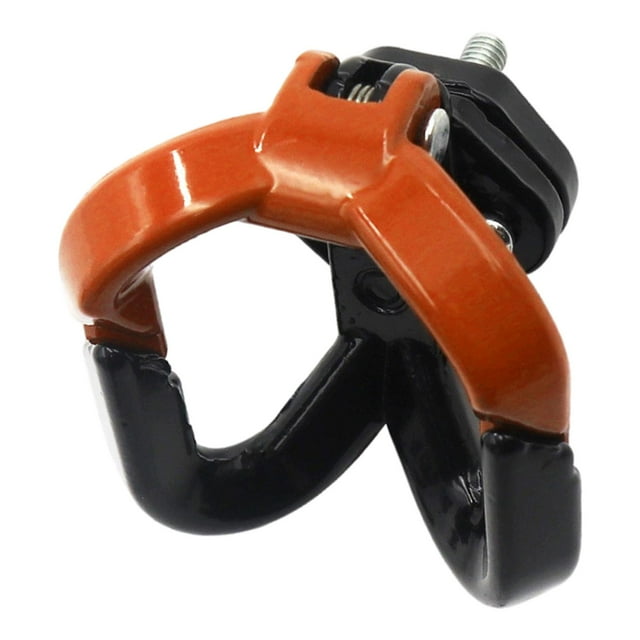 Gancho universal para motocicleta con hebilla bifurcada para modificación de equipaje y casco. naranja