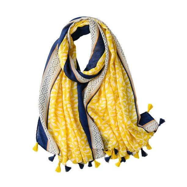 relayinert Elegant Scarves For Women Dressing Up Or Casual Wear Winter  Female Scarf Summer Women Scarf Shawls yellow