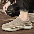 thumbnail image 3 of Mocasines de lona transpirables y cómodos para hombre, 3 of 5
