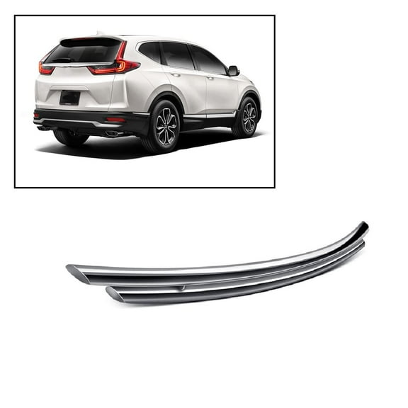 Black Horse Rear Bumper Guard Double Layer Stainless Steel Compatible with 2017-2025 Honda CR-V-CRDL-HOH602S