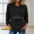 thumbnail image 6 of Crewneck Sweatshirts Women Loose Long Sleeve Solid Color Without Hood Fashion Casual Sweatshirt With Pocket For Everyday Ease Crew Neck Sweatshirts Women, 6 of 6
