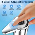 thumbnail image 2 of Automatic Soap Dispenser Touchless with Waterproof Base  3 Adjustable Levels Touchless Soap Dispenser  Equipped Infrared Motion Sensor Smart Hand Sanitizer Dispenser for Kitchen Bathroom, 2 of 7