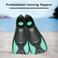 thumbnail image 3 of Tnobhg 1 Pair Plastic Diving Fins Swimming Training Fins Professional Snorkeling Flippers Short Blade Flippers Leg Strength Building Swimming Flippers for Unisex Adults, 3 of 7