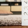 thumbnail image 4 of SAFAVIEH Florida Mason Bordered Shag Runner Rug, Beige, 2'3" x 5', 4 of 10