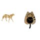 thumbnail image 1 of Reloj de pared con figura de , adorno de gato, reloj decorativo de madera con resina y material acrílico, adecuado para sala de estar, oficina, 1 of 8