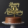 thumbnail image 4 of Adornos para tartas Sleyberoy, acrílico, feliz 50 aniversario, x1, 4 of 8