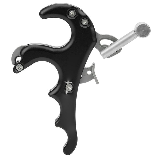 Bow Release Aids, 4 Fingers Grip Thumb Caliper Trigger Compound Bow Accessories Roller Frosted Trigger